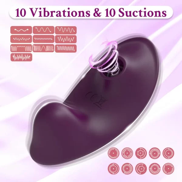 Sucking Wearable Vibrator With Remote Control