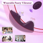 Sucking Wearable Vibrator With Remote Control