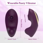 Sucking Wearable Vibrator With Remote Control