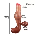 Dog Dildo Vibrator 8.3 Inches Realistic Design