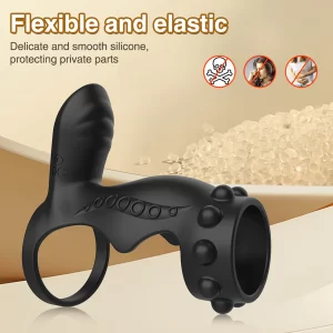 Dual Vibrating C Ring Premium Silicone