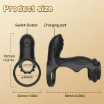 Dual Vibrating C Ring Premium Silicone