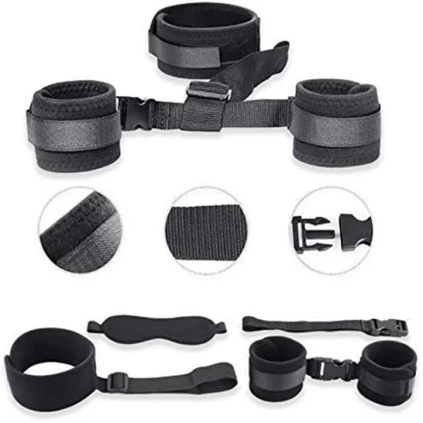 Handcuff Restraints Velcro With Collar Nylon