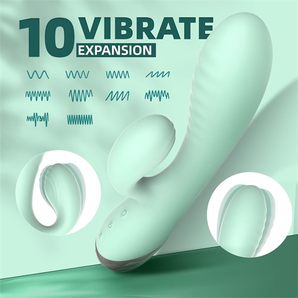 Inflatable Vibrator G Spot & Rabbit Design