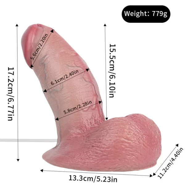 Orgams Dildo Realistic Short Design 6.7 Inches