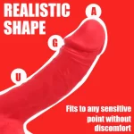 Platinum Silicone Dildo Solid Color 8 Inches