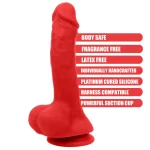 Platinum Silicone Dildo Solid Color 8 Inches