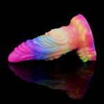 Rainbow Dragon Monster Dildo Glow in the Dark