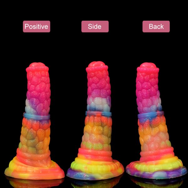 Rainbow Horse Dildo Luminous