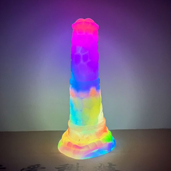 Rainbow Horse Dildo Luminous