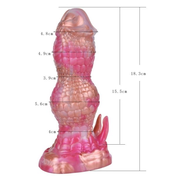 Realistic Scales Dragon Dildo 7.2 Inches