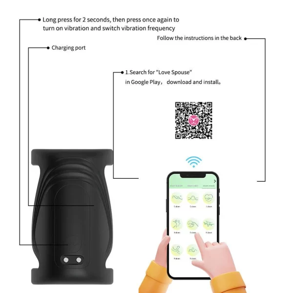 Remote Control Variable Speed Vibrating Cock Ring