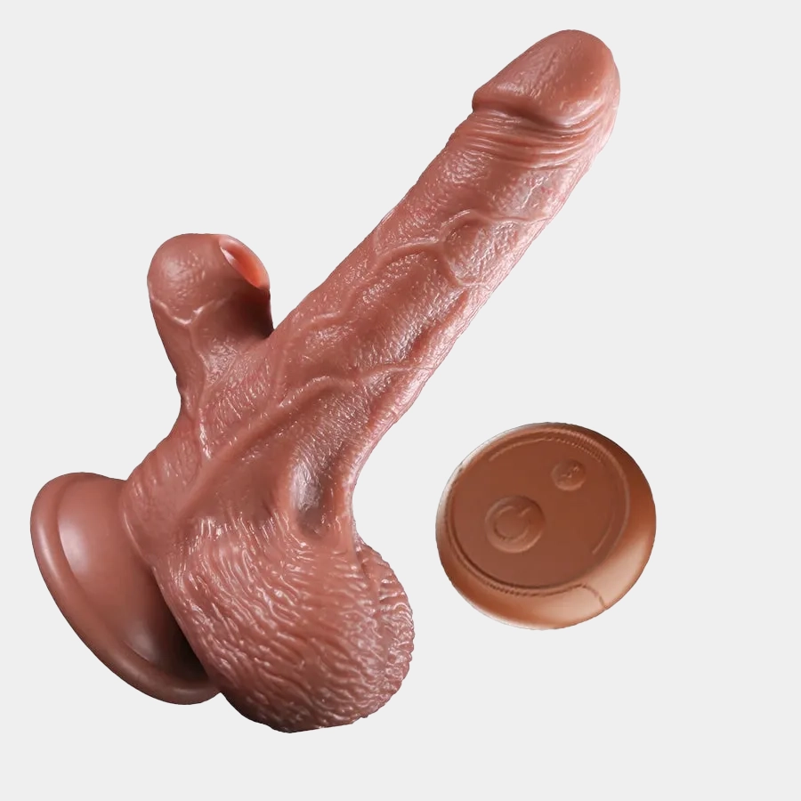 Thrusting Dildo With Clit Sucker