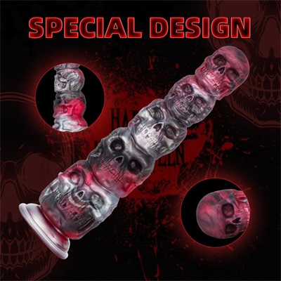 Skull Butt Plug Dildo 8.66 Inches