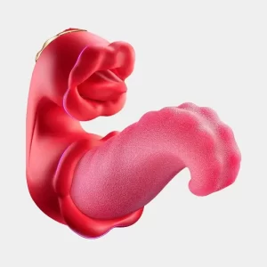 Twin Rose Thrusting G Spot Vibrator - Tongue Teasing