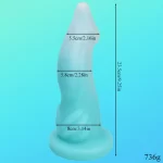 Blue Dolphin Dildo Liquid Silicone 9 Inches