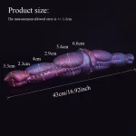 Dragonica Purple Double Side Dildo 17 Inches