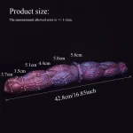 Muscle Wolf Purple Double Dildo 16.85 Inches
