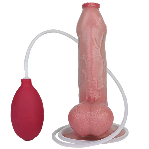 Realistic Uncut ejaculation Dildo 7.36 Inches