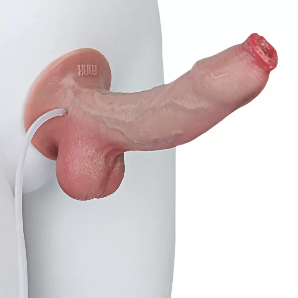 Realistic Uncut ejaculation Dildo 7.36 Inches