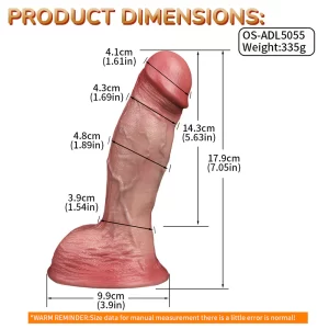 Anesidora Dual Density Silicone Dildo 7 Inches (1)