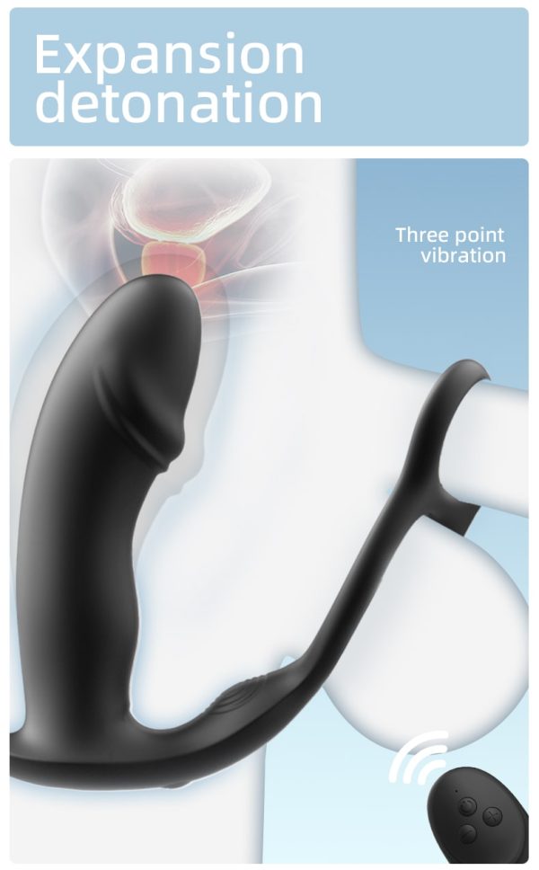 Anesidora Remote Control Inflatable Butt Plug