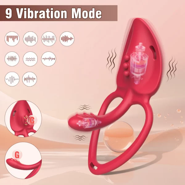 Anesidora Rose APP Controlled Couples Vibrator