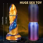 Anesidora Thrusting Dragon Dildo Vibrator 9 Inches