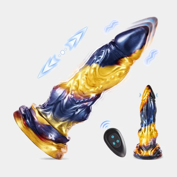 Anesidora Thrusting Dragon Dildo Vibrator 9 Inches