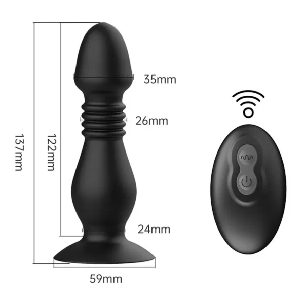 Anesidora Thrusting Prostate Massager With Suction Cup