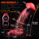 Anesidora Vibrating Horse Cock Sleeve 7 Inches