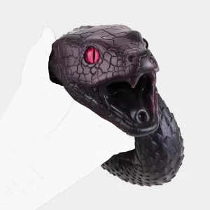 Black Manba Animal Silicone Male Stroker