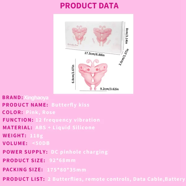 Butterfly Nipple Clamps 12 Vibration Modes