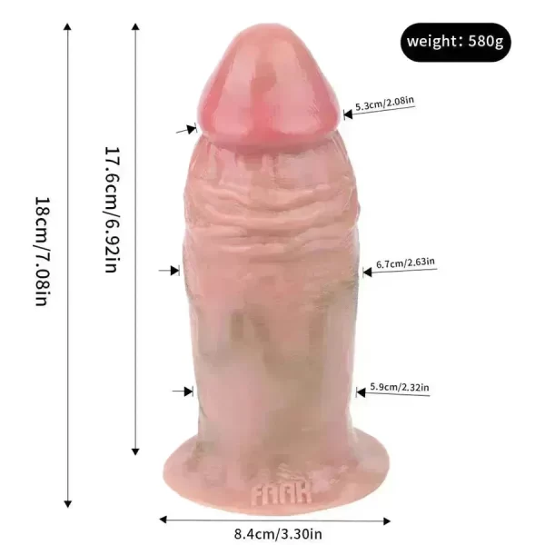 Dildo With No Balls 7 Inch Realistic Design