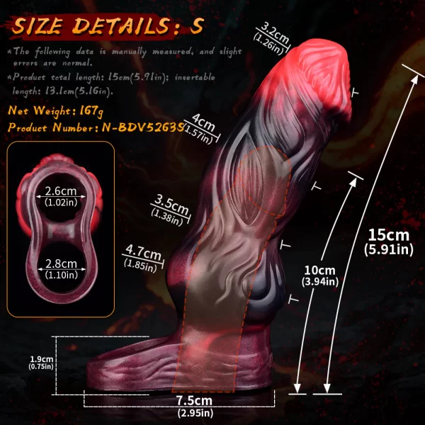 Fantasy Dragon Vibrating Cock Sleeve 7 Inches