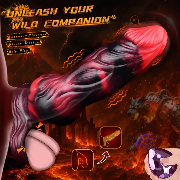 Monster Cock Sleeve 10 Vibration Modes