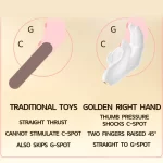 Golden Hand Vibrator for Clit and G-Spot