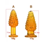 Golden Pineapple Delight Butt Plug 4.3 Inches