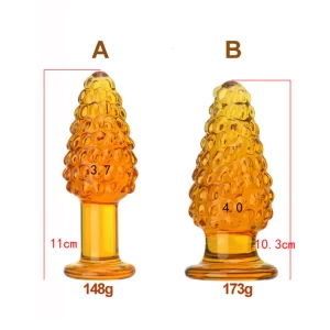 Golden Pineapple Delight Butt Plug 4.3 Inches