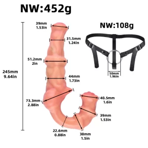 Horse Strapless Pegging Dildo With Belt 9 Inches (1)