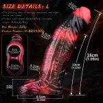 Monster Cock Sleeve 10 Vibration Modes
