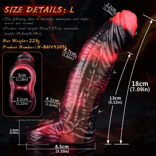 Monster Cock Sleeve 10 Vibration Modes