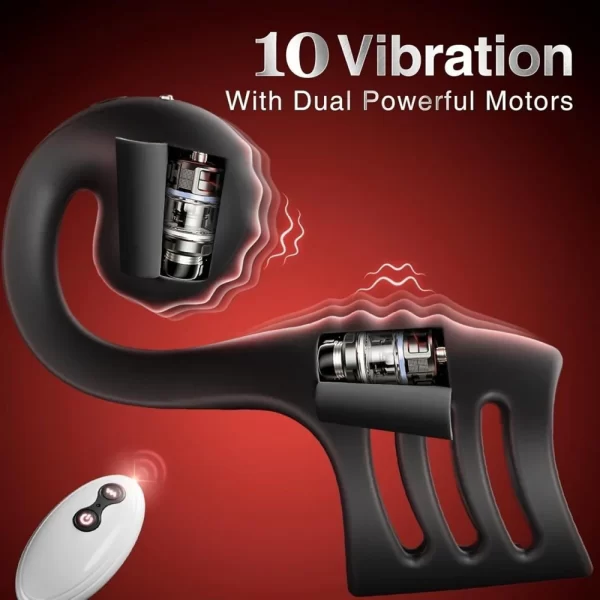 Snail Penis Ring Vibrating Remote Control