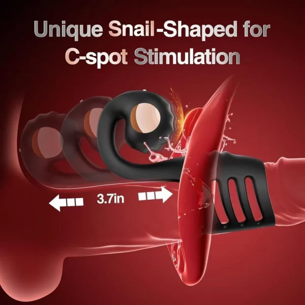 Snail Penis Ring Vibrating Remote Control