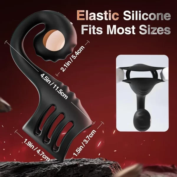 Snail Penis Ring Vibrating Remote Control