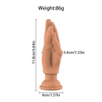 Vibrating Fist Dildo Anal Plug With Suction Cup