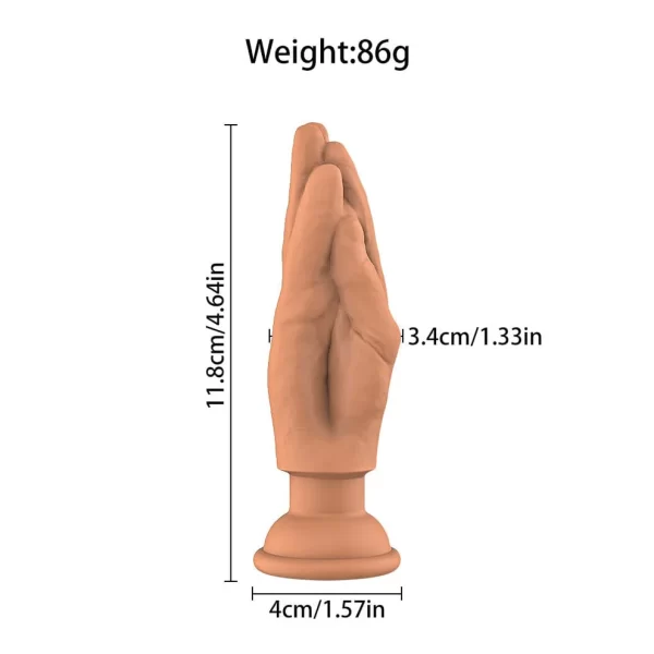 Vibrating Fist Dildo Anal Plug With Suction Cup