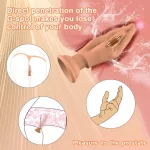 Vibrating Fist Dildo Anal Plug With Suction Cup