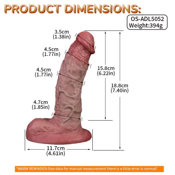 Anesidora Dual Density Realistic Dildo 7 Inches