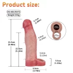Anesidora Huge Lifelike Vibrating Cock Sleeve 4 Sizes